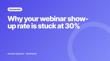 Webinar show-up rate illustration