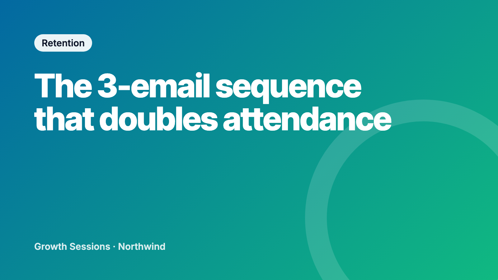 Three-email sequence illustration